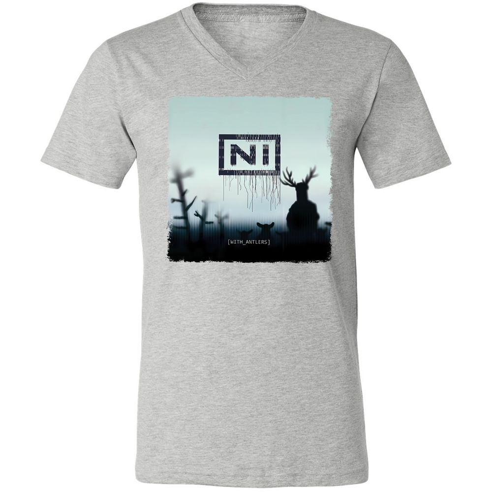 Unisex V-Neck T-Shirt - DTDLWKL4 - Athletic Heather - 7