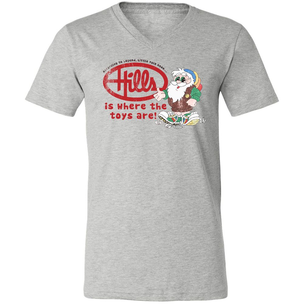 Unisex V-Neck T-Shirt - L3PFR7GZ - Athletic Heather - 7