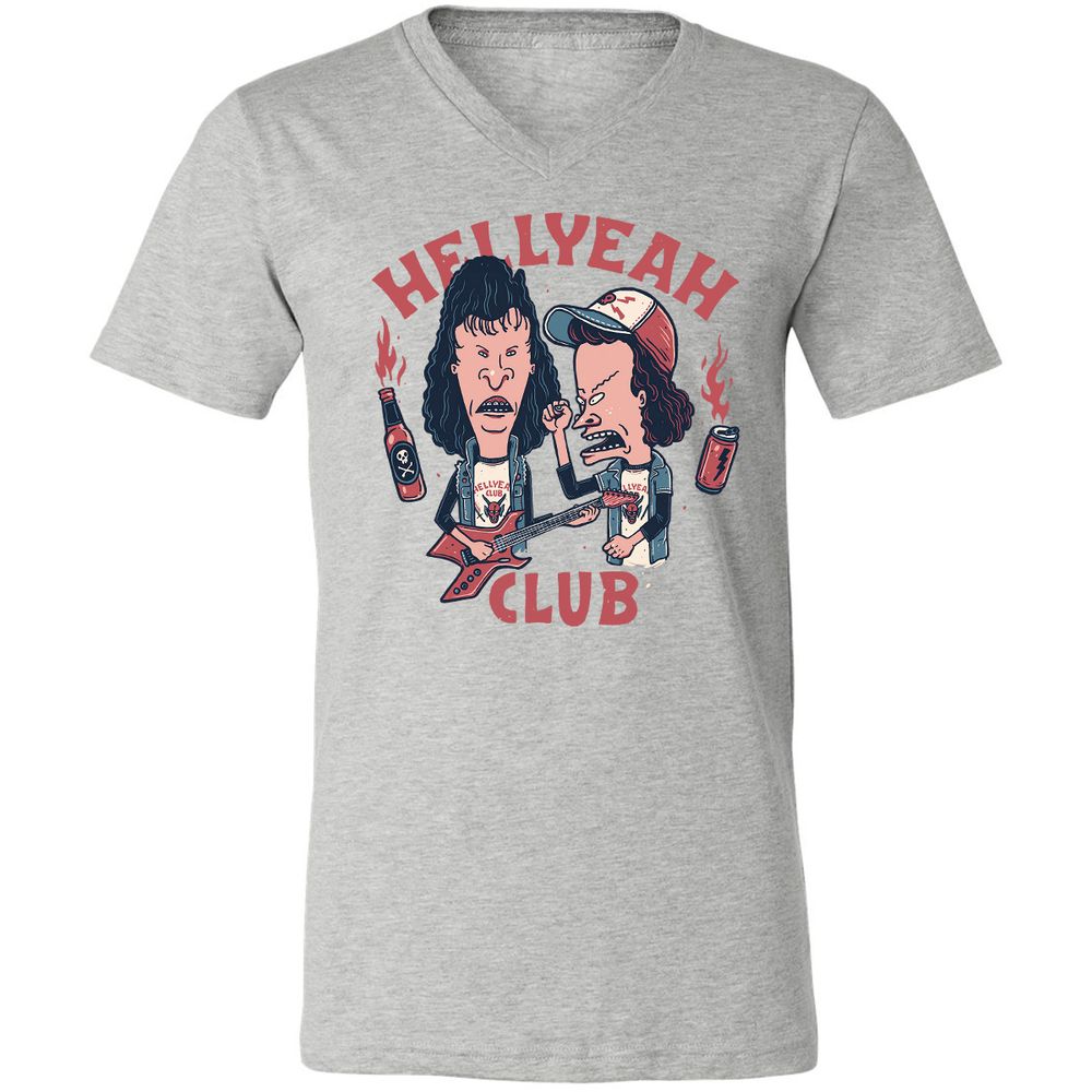 Unisex V-Neck T-Shirt - WTR1WHH9 - Athletic Heather - 7