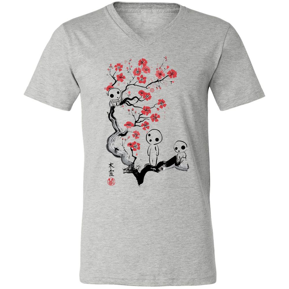 Unisex V-Neck T-Shirt - EQW956J3 - Athletic Heather - 7