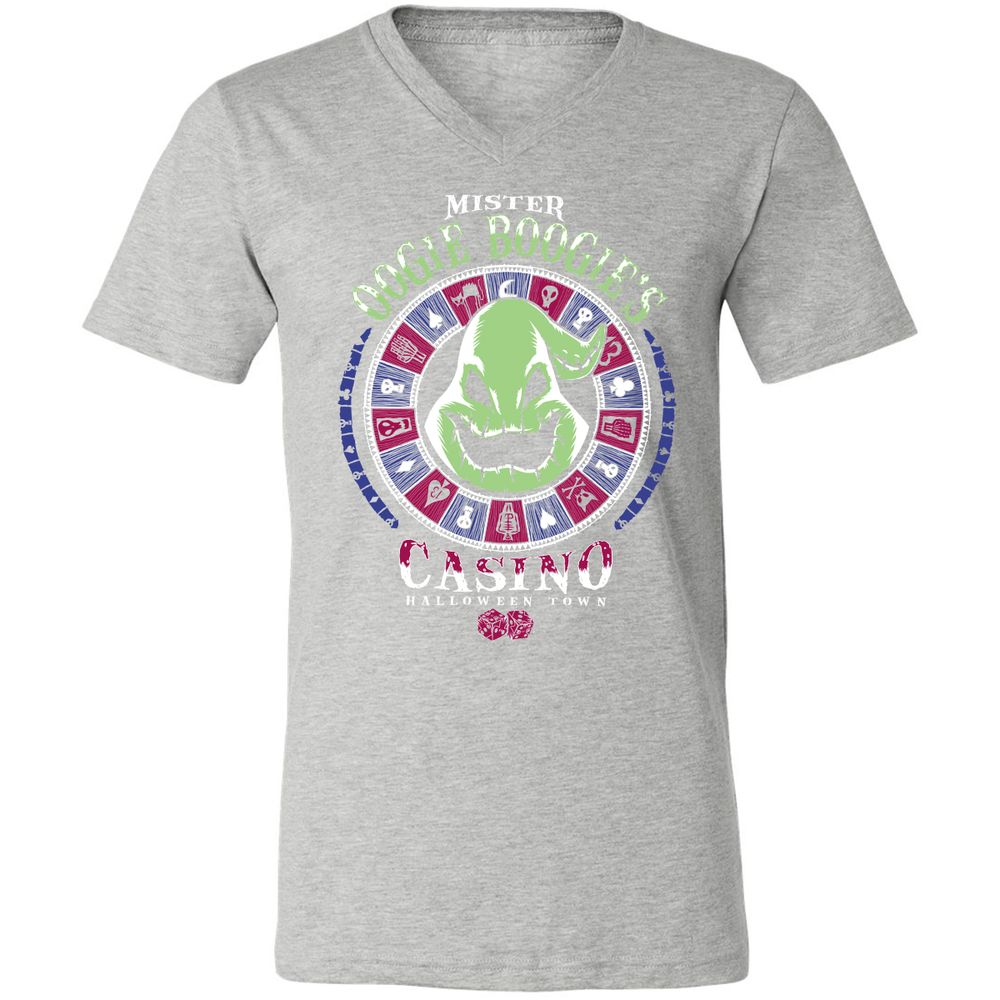 Unisex V-Neck T-Shirt - PZLCJXD8 - Athletic Heather - 7