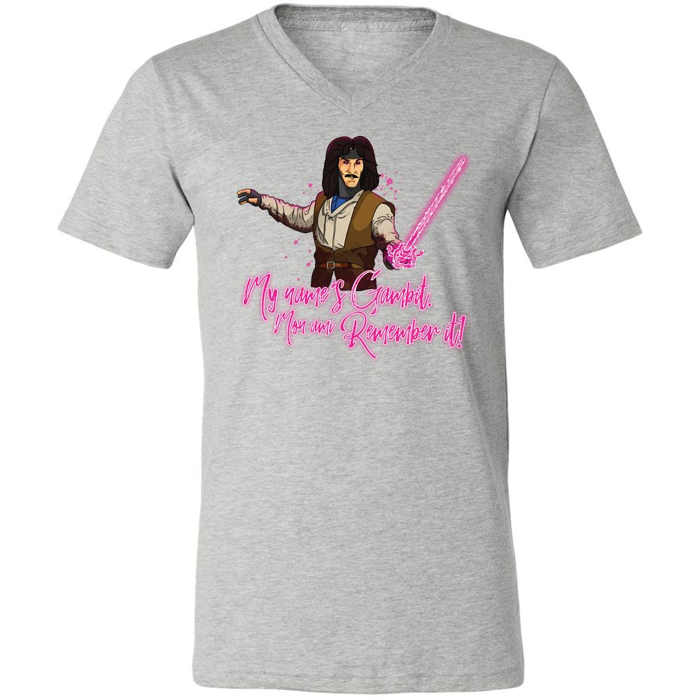 Unisex V-Neck T-Shirt - XQ8MC27N - Athletic Heather - 7