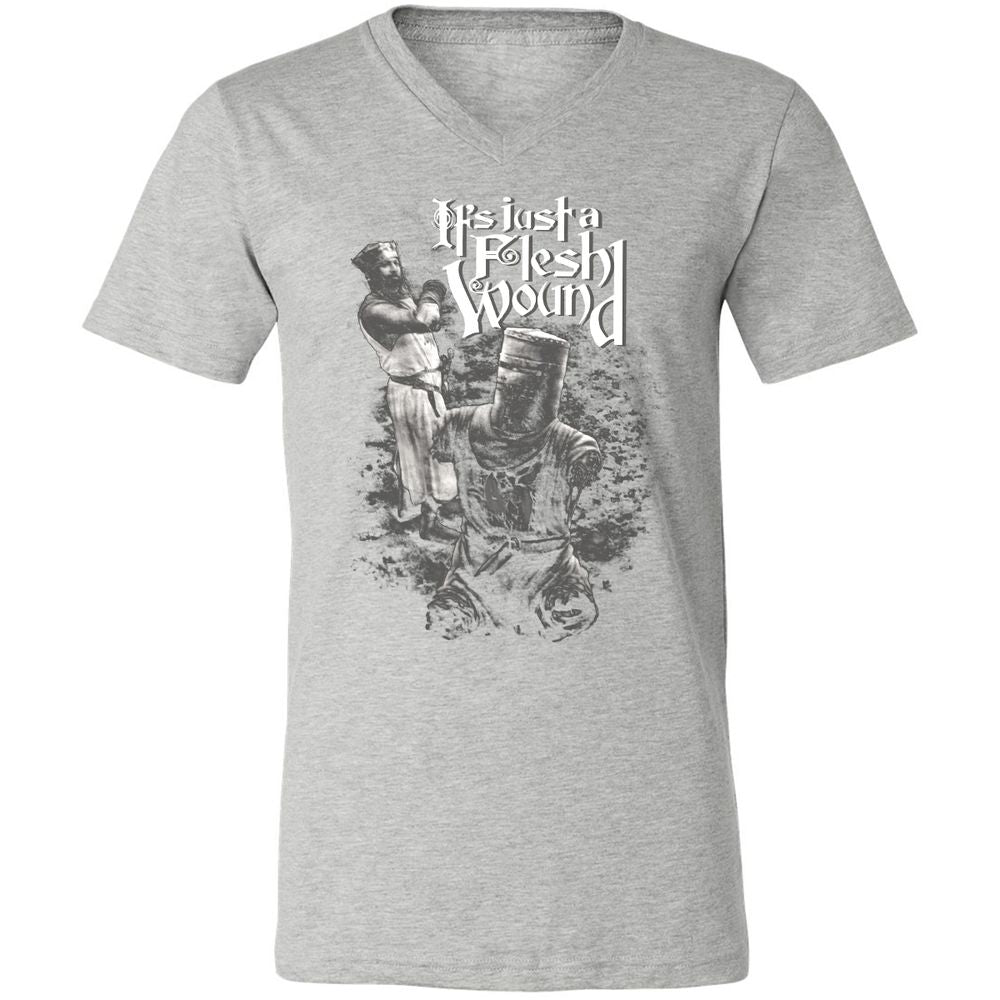 Unisex V-Neck T-Shirt - 3RX4WKVB - Athletic Heather - 7