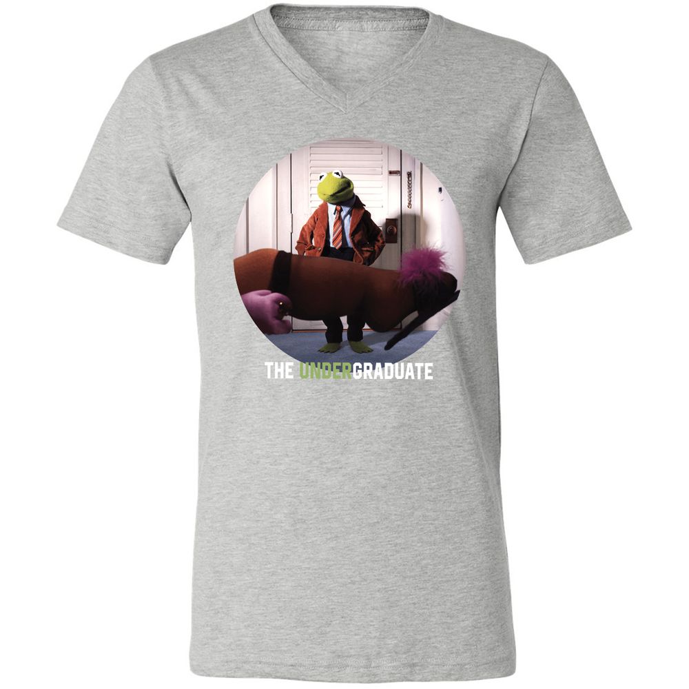 Unisex V-Neck T-Shirt - Q6WVJATW - Athletic Heather - 7