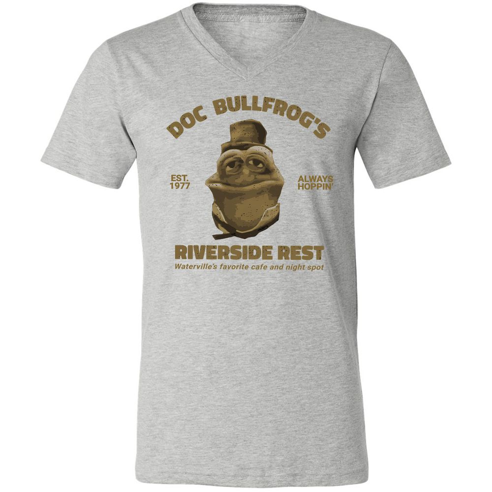 Unisex V-Neck T-Shirt - 62Q6EF5P - Athletic Heather - 7