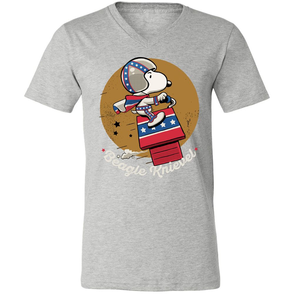Unisex V-Neck T-Shirt - K614P9HG - Athletic Heather - 7