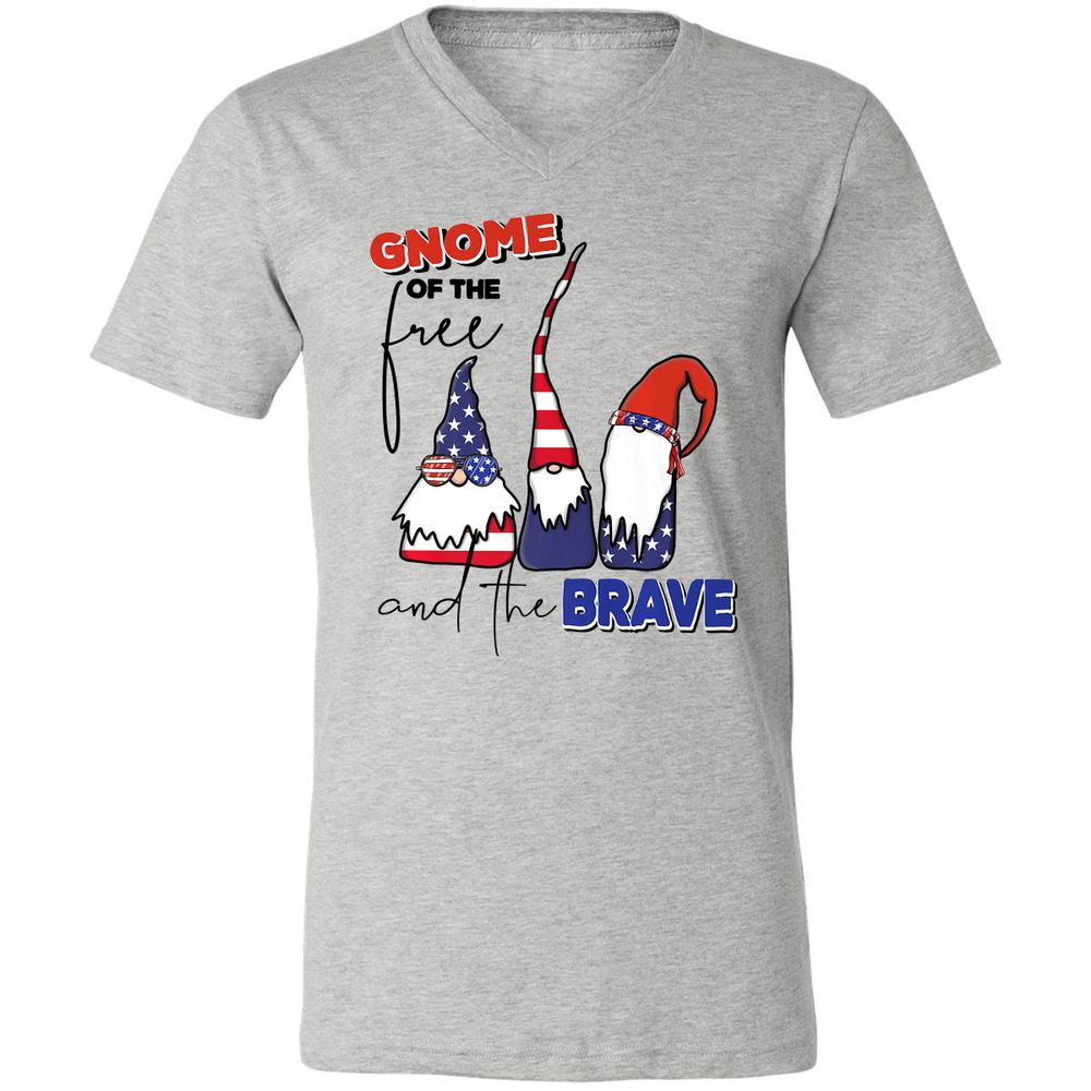 Unisex V-Neck T-Shirt - K89GRAUJ - Athletic Heather - 7
