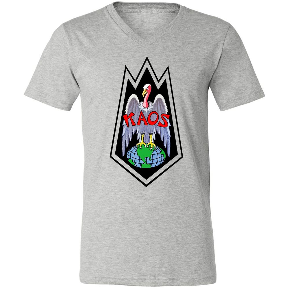 Unisex V-Neck T-Shirt - QDEUFEUP - Athletic Heather - 7