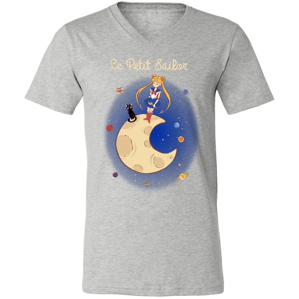 Unisex V-Neck T-Shirt - C3KZG9RF - Athletic Heather - 7
