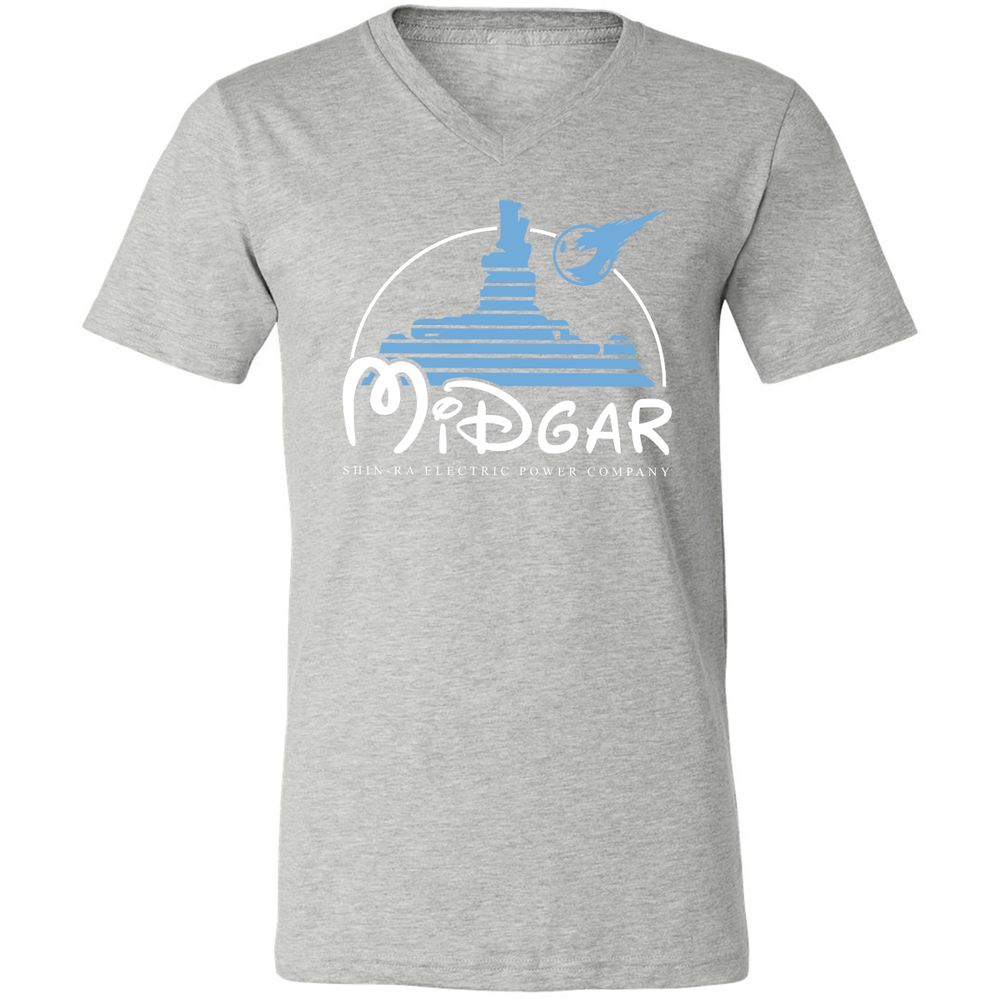 Unisex V-Neck T-Shirt - QW8YAVFE - Athletic Heather - 7