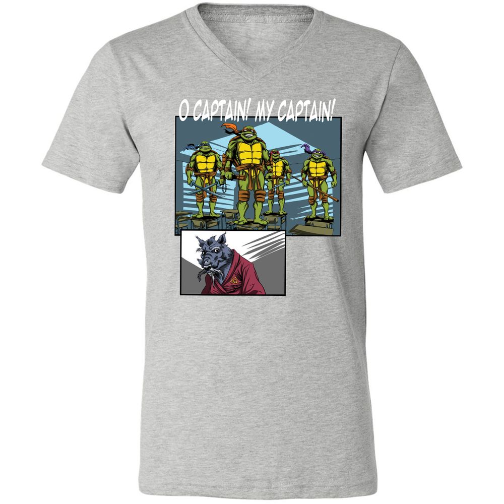 Unisex V-Neck T-Shirt - ENVLZECX - Athletic Heather - 7