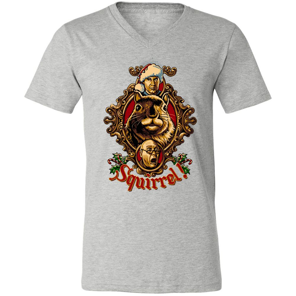 Unisex V-Neck T-Shirt - 2XASG4Y5 - Athletic Heather - 7