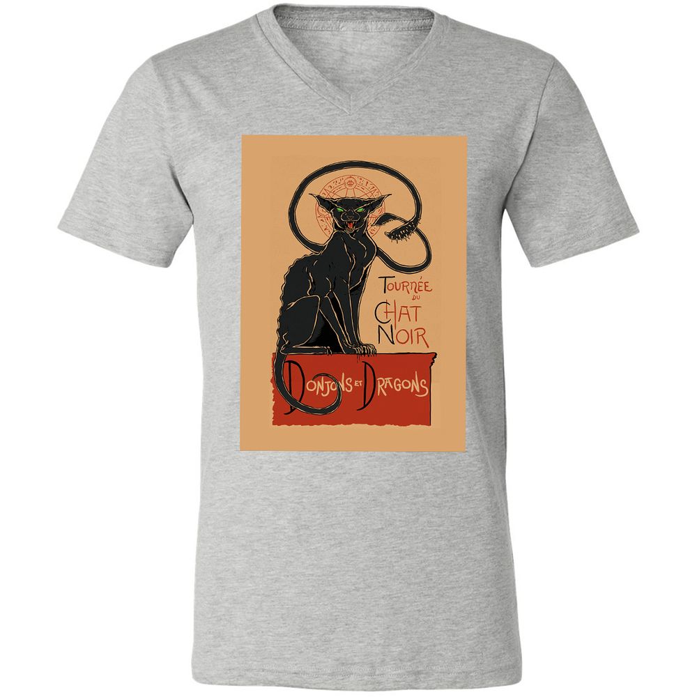 Unisex V-Neck T-Shirt - TVKTD76Q - Athletic Heather - 7