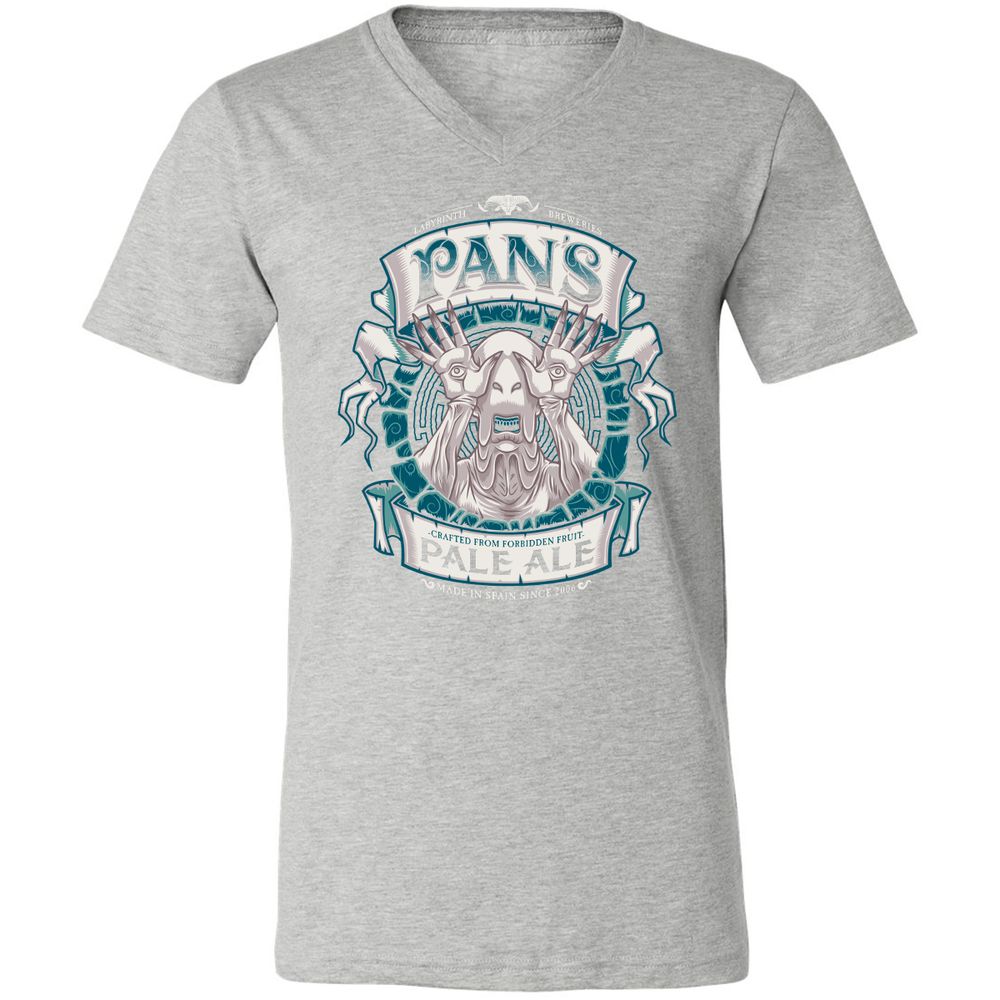 Unisex V-Neck T-Shirt - B3F1QH6T - Athletic Heather - 7