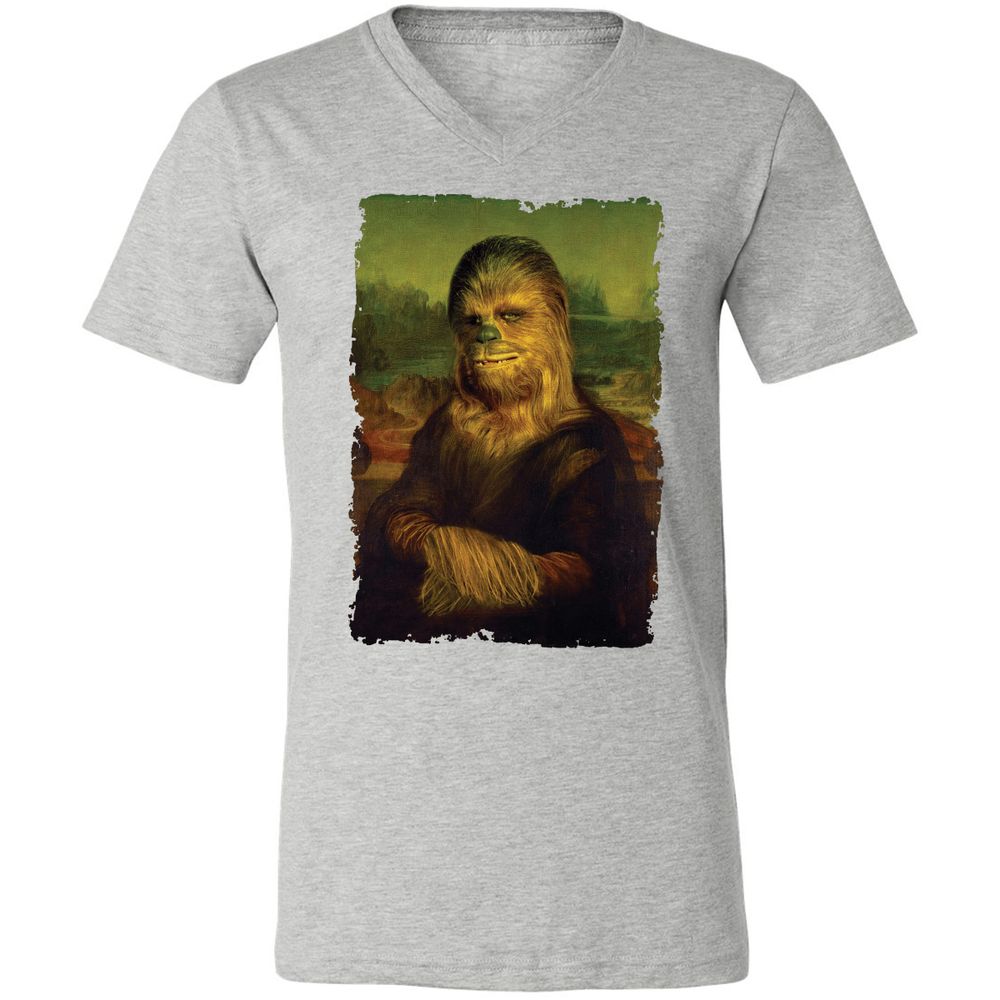 Unisex V-Neck T-Shirt - 49V8AQL4 - Athletic Heather - 7