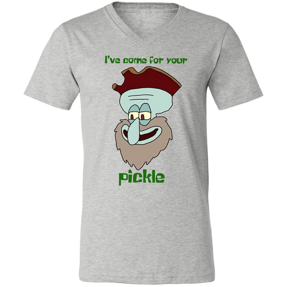 Unisex V-Neck T-Shirt - QX8L8M2Q - Athletic Heather - 7