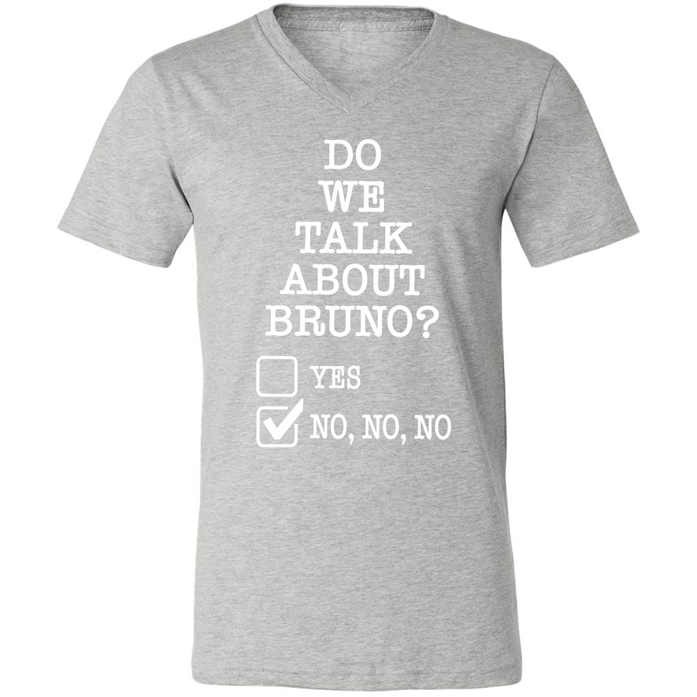 Unisex V-Neck T-Shirt - Black - Athletic Heather - 7