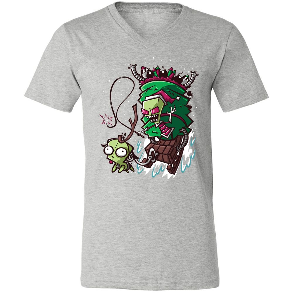 Unisex V-Neck T-Shirt - PCYQ5AK1 - Athletic Heather - 7
