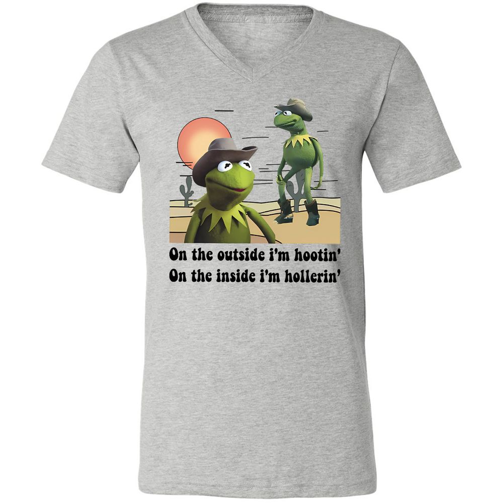 Unisex V-Neck T-Shirt - T7MH351G - Athletic Heather - 7