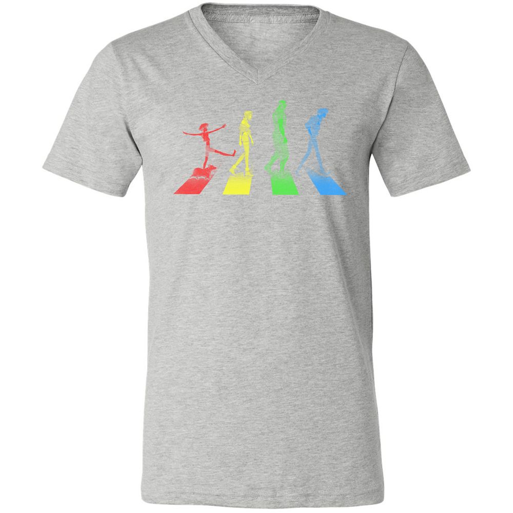 Unisex V-Neck T-Shirt - L473JG4H - Athletic Heather - 7