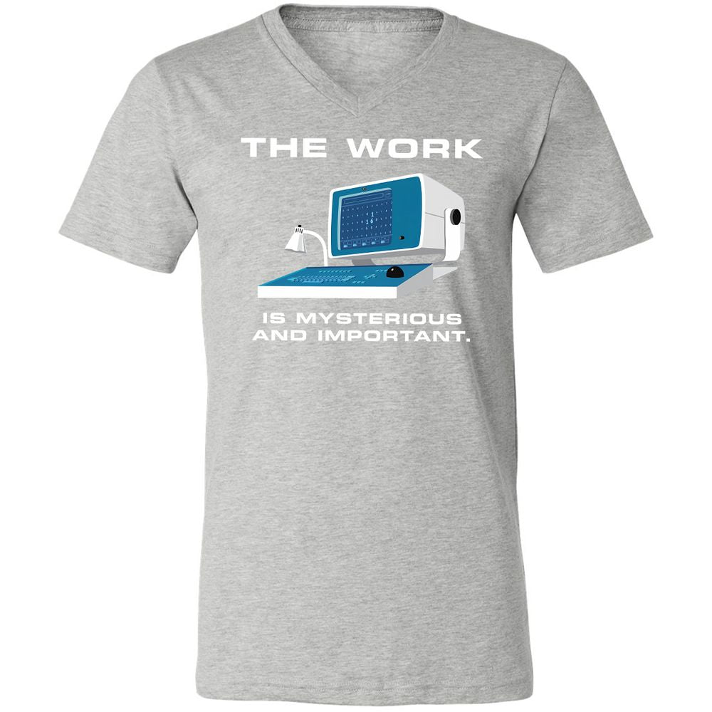 Unisex V-Neck T-Shirt - L5GJ1MAC - Athletic Heather - 7