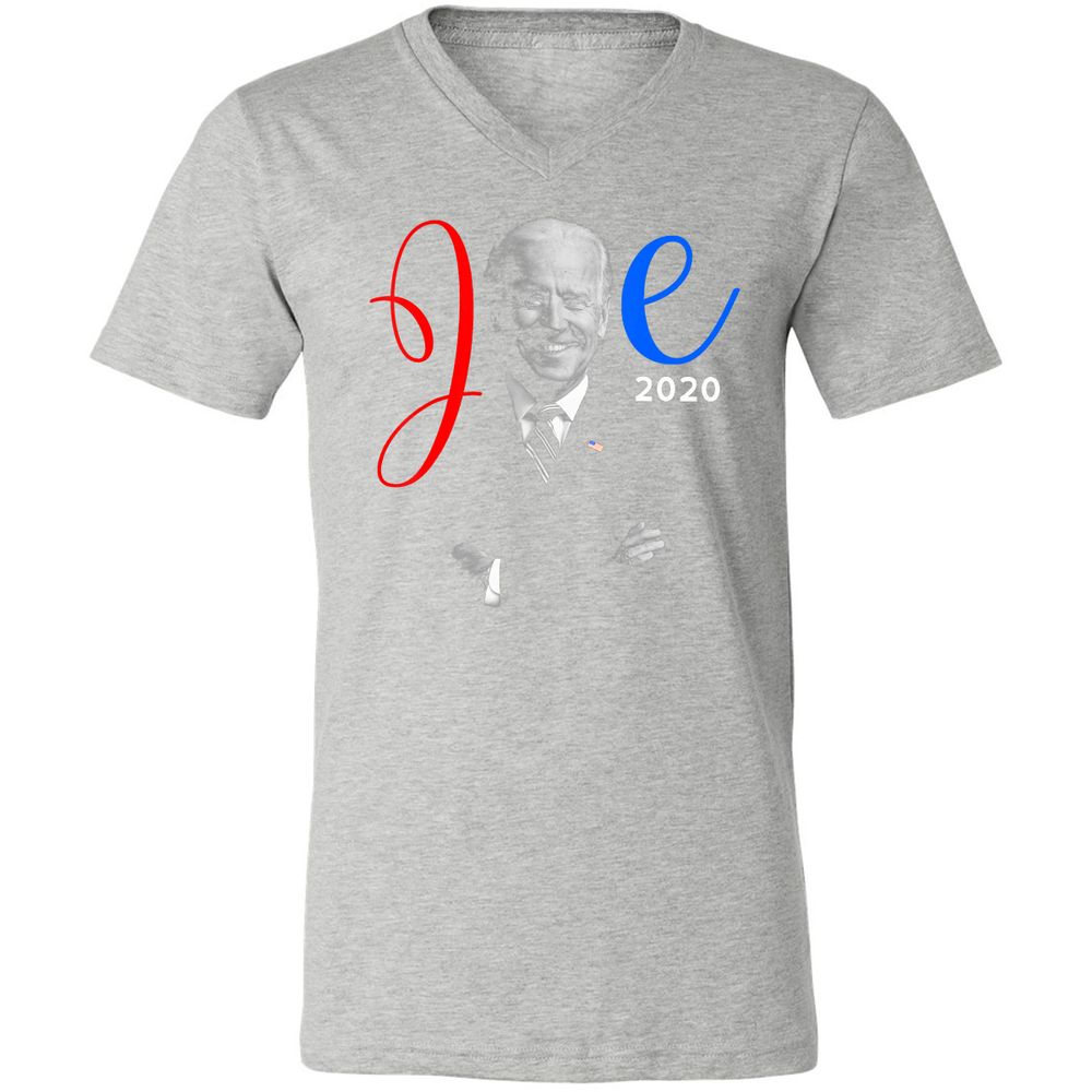 Unisex V-Neck T-Shirt - LHSJR4FR - Athletic Heather - 7
