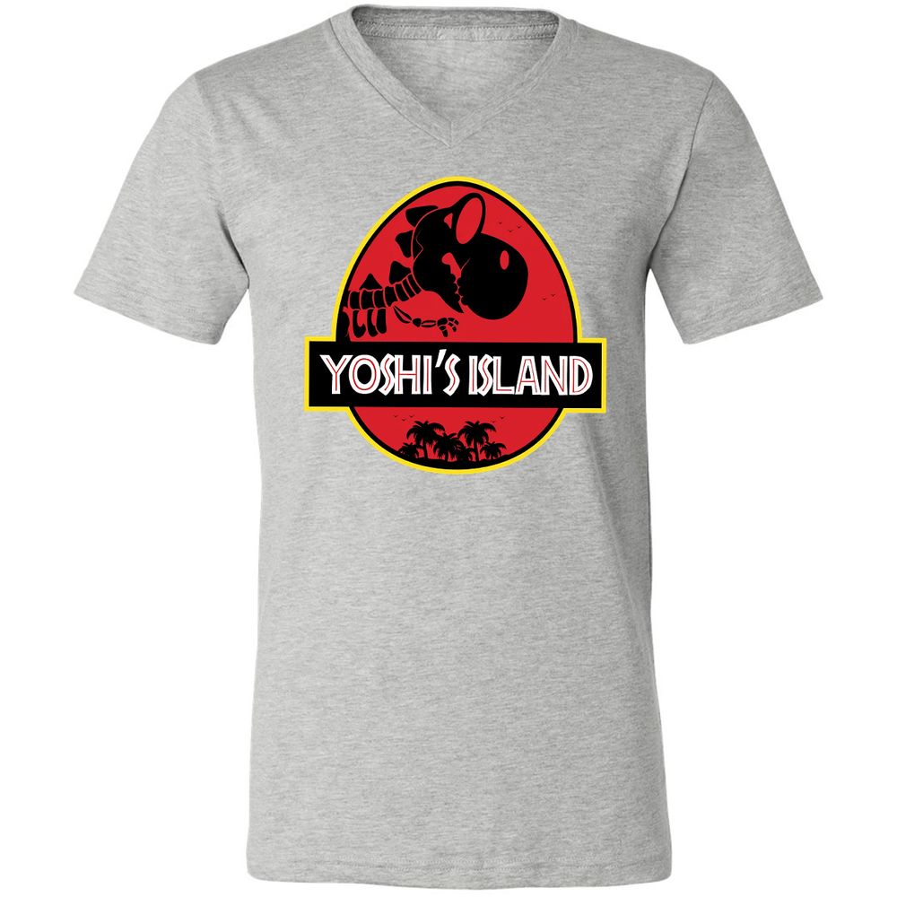 Unisex V-Neck T-Shirt - B3K6EB7L - Athletic Heather - 7