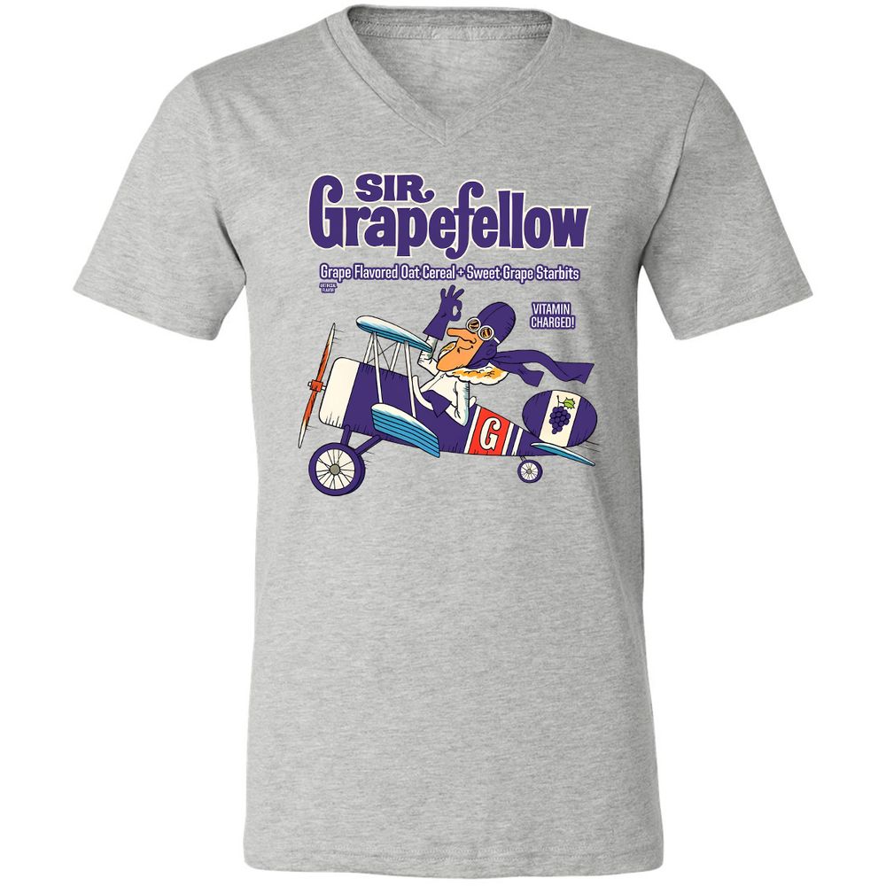 Unisex V-Neck T-Shirt - W8Q97QYJ - Athletic Heather - 7