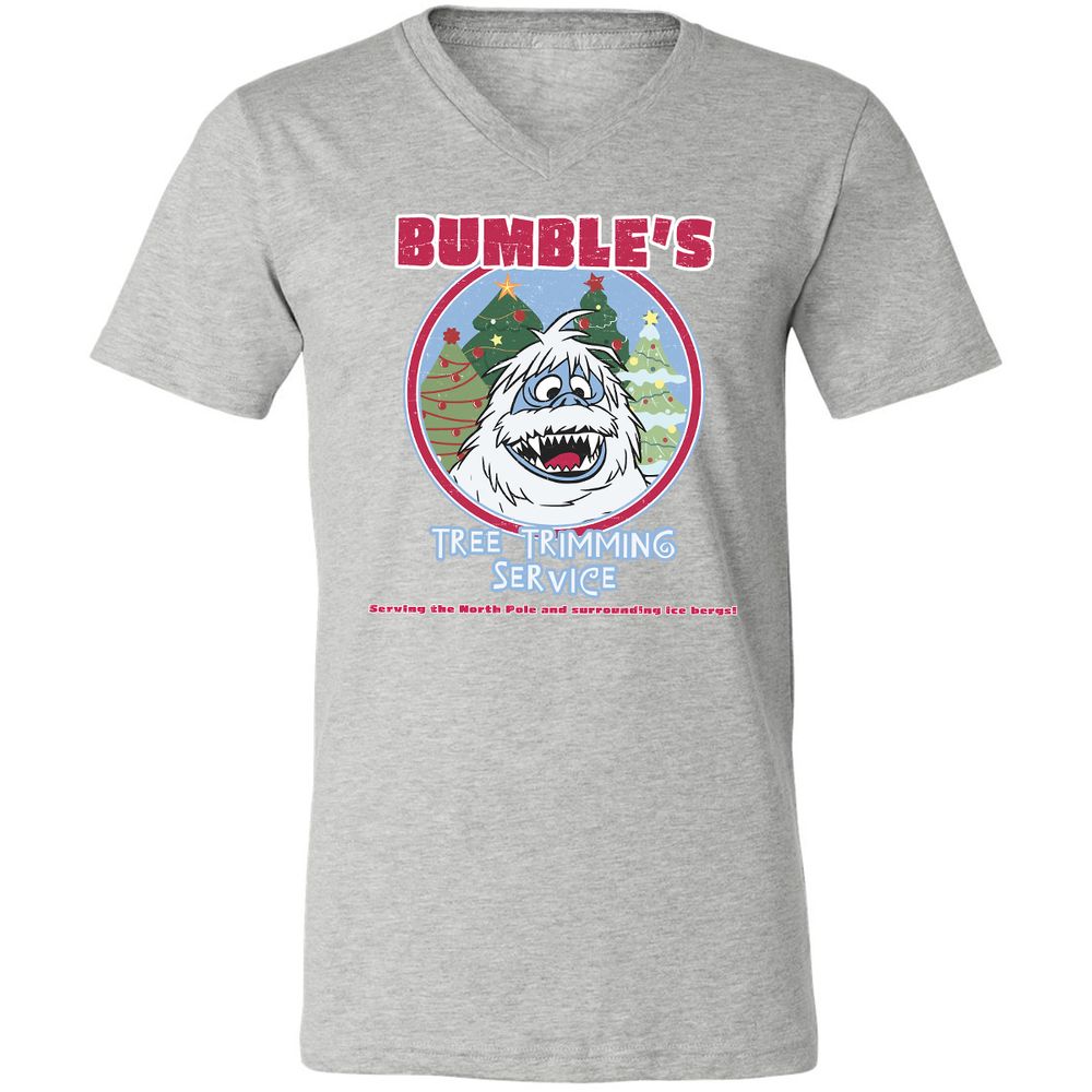 Unisex V-Neck T-Shirt - EQ6M7GFT - Athletic Heather - 7