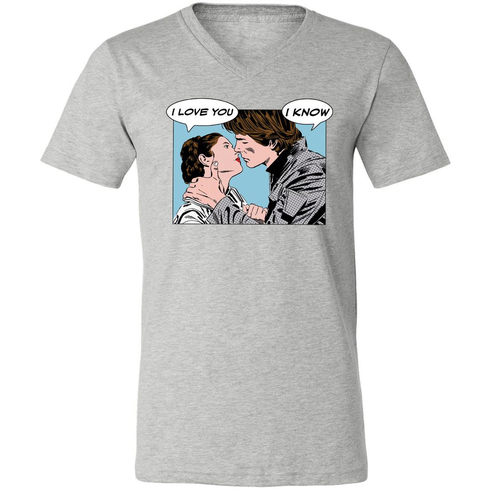 Unisex V-Neck T-Shirt - 2UYRGB6K - Athletic Heather - 7