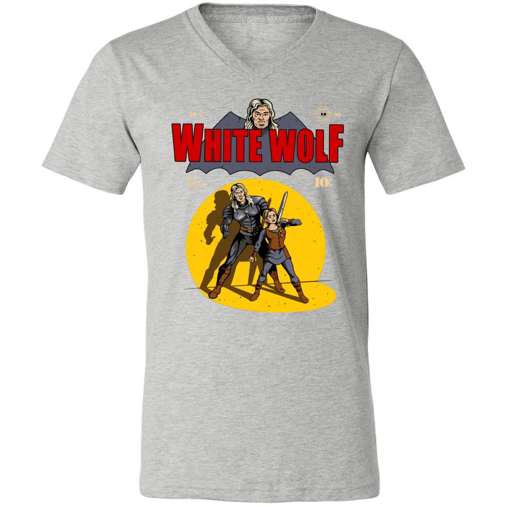 Unisex V-Neck T-Shirt - F1UYR8VV - Athletic Heather - 7