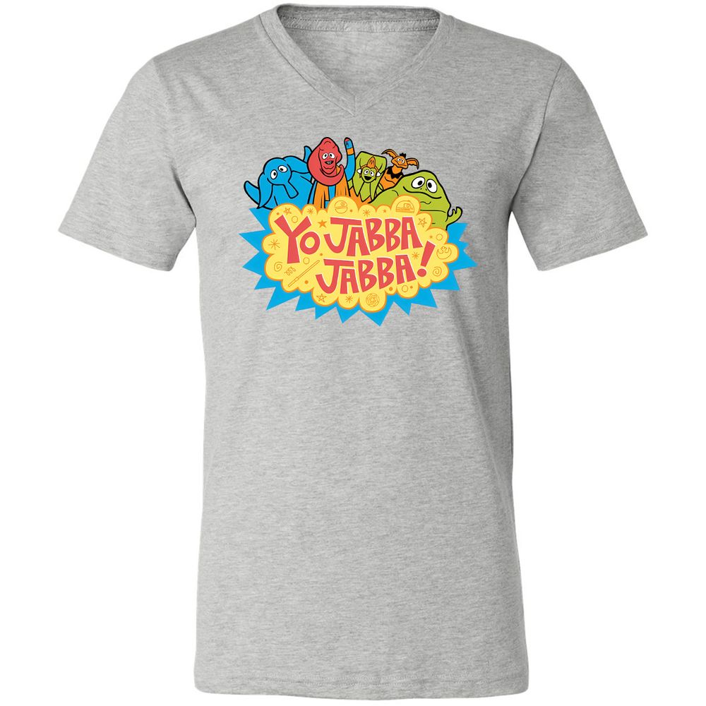 Unisex V-Neck T-Shirt - Q1DNC96N - Athletic Heather - 7