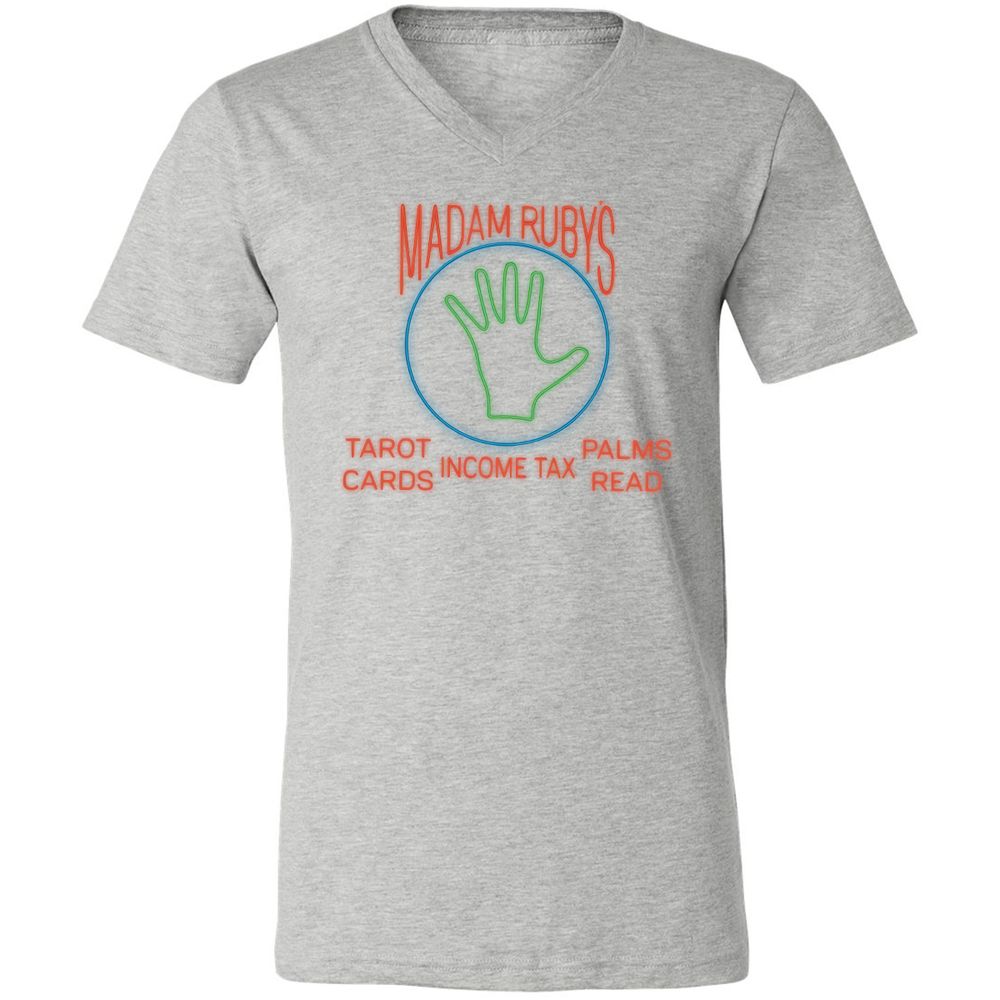 Unisex V-Neck T-Shirt - LCJFV8U6 - Athletic Heather - 7