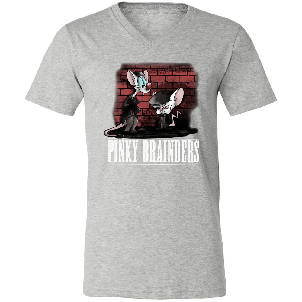 Unisex V-Neck T-Shirt - 8X8QRLFP - Athletic Heather - 7