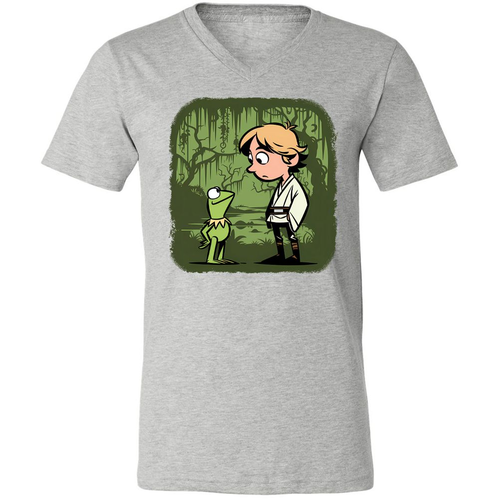 Unisex V-Neck T-Shirt - YAJJN23Z - Athletic Heather - 7