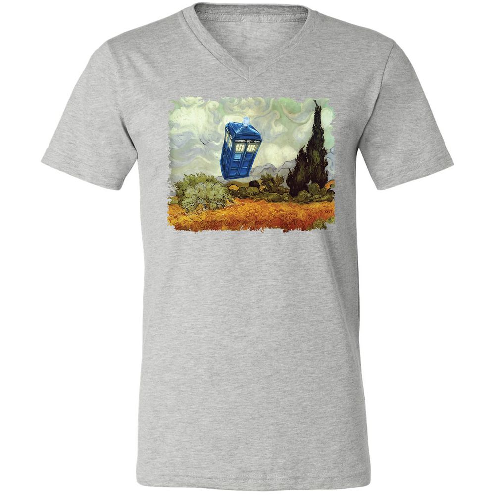 Unisex V-Neck T-Shirt - VD6FTRWC - Athletic Heather - 7