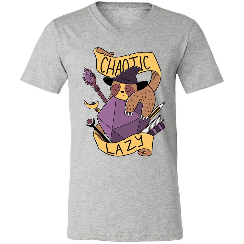 Unisex V-Neck T-Shirt - GK2YEMJK - Athletic Heather - 7