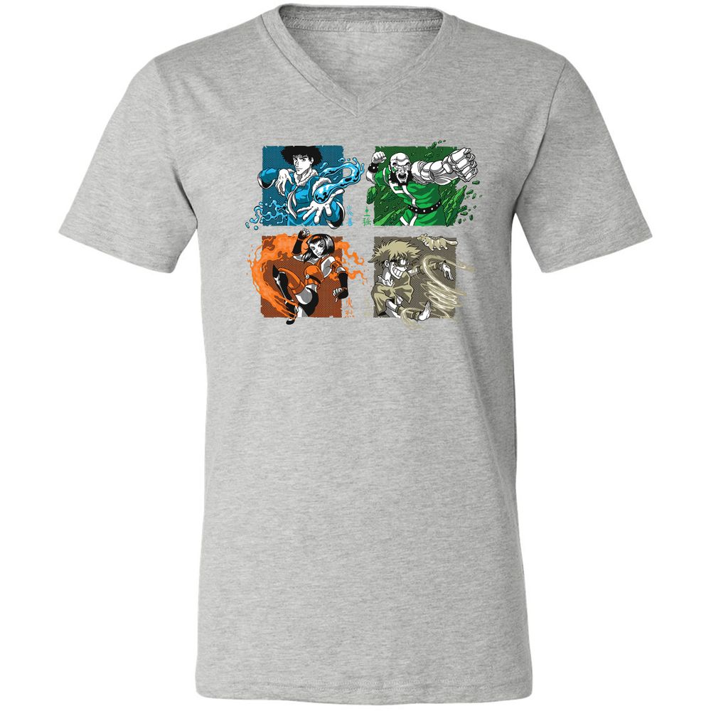 Unisex V-Neck T-Shirt - VSBM9711 - Athletic Heather - 7