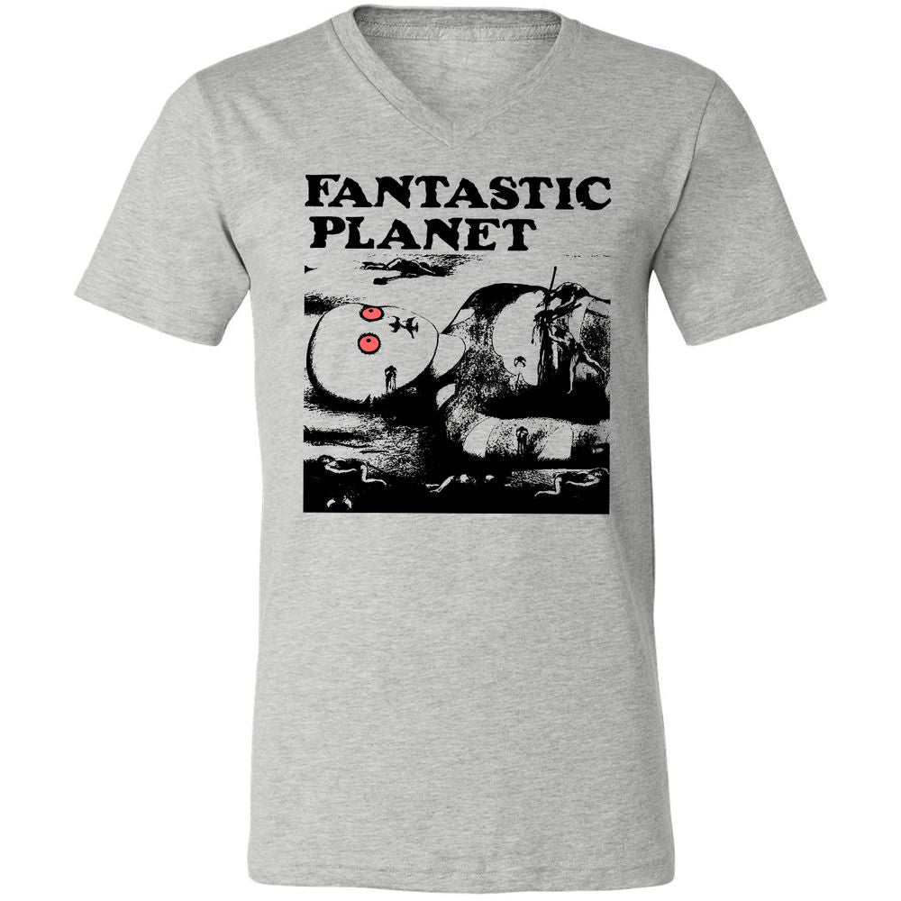 Unisex V-Neck T-Shirt - YMRHKNYJ - Athletic Heather - 7