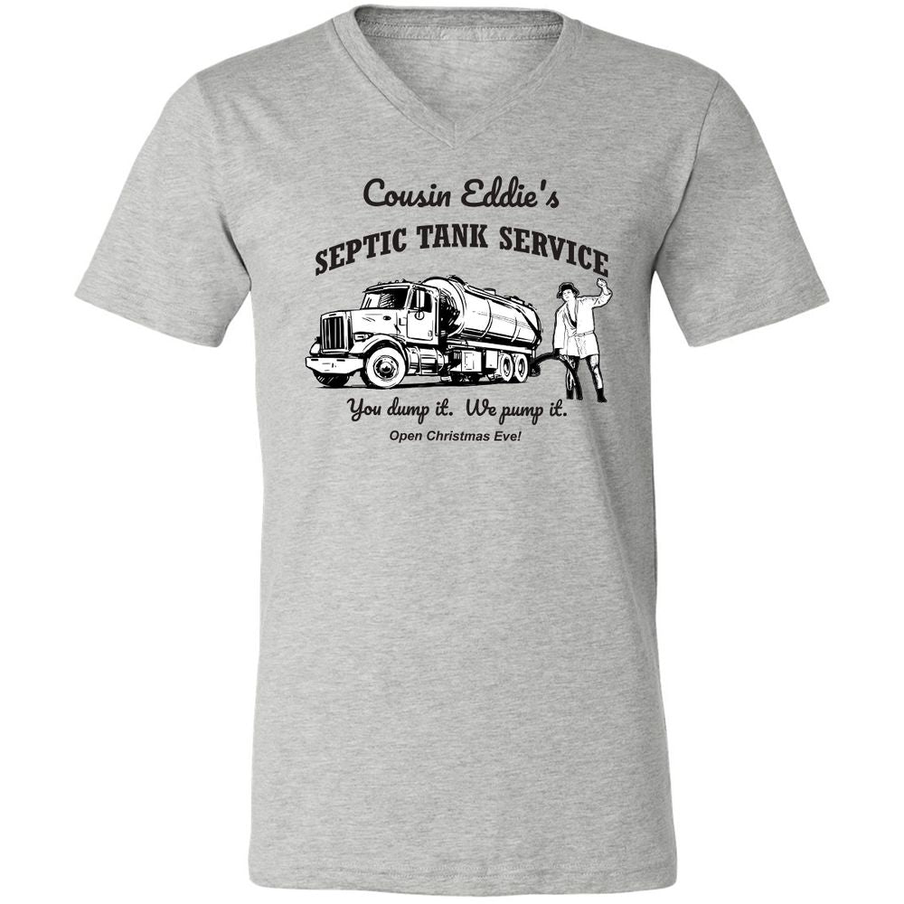 Unisex V-Neck T-Shirt - YZGLQSX7 - Athletic Heather - 7