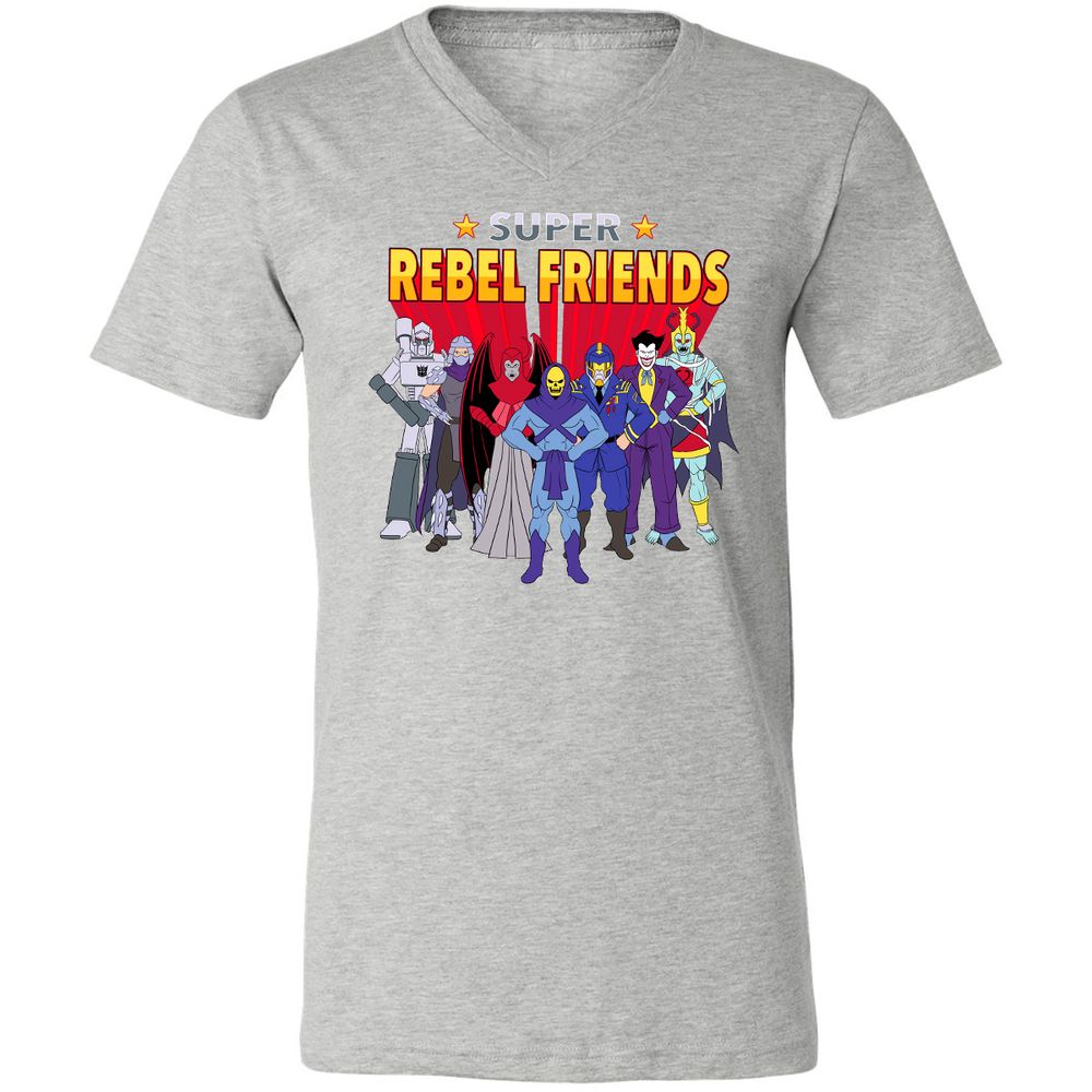 Unisex V-Neck T-Shirt - 1WEC5NDE - Athletic Heather - 7