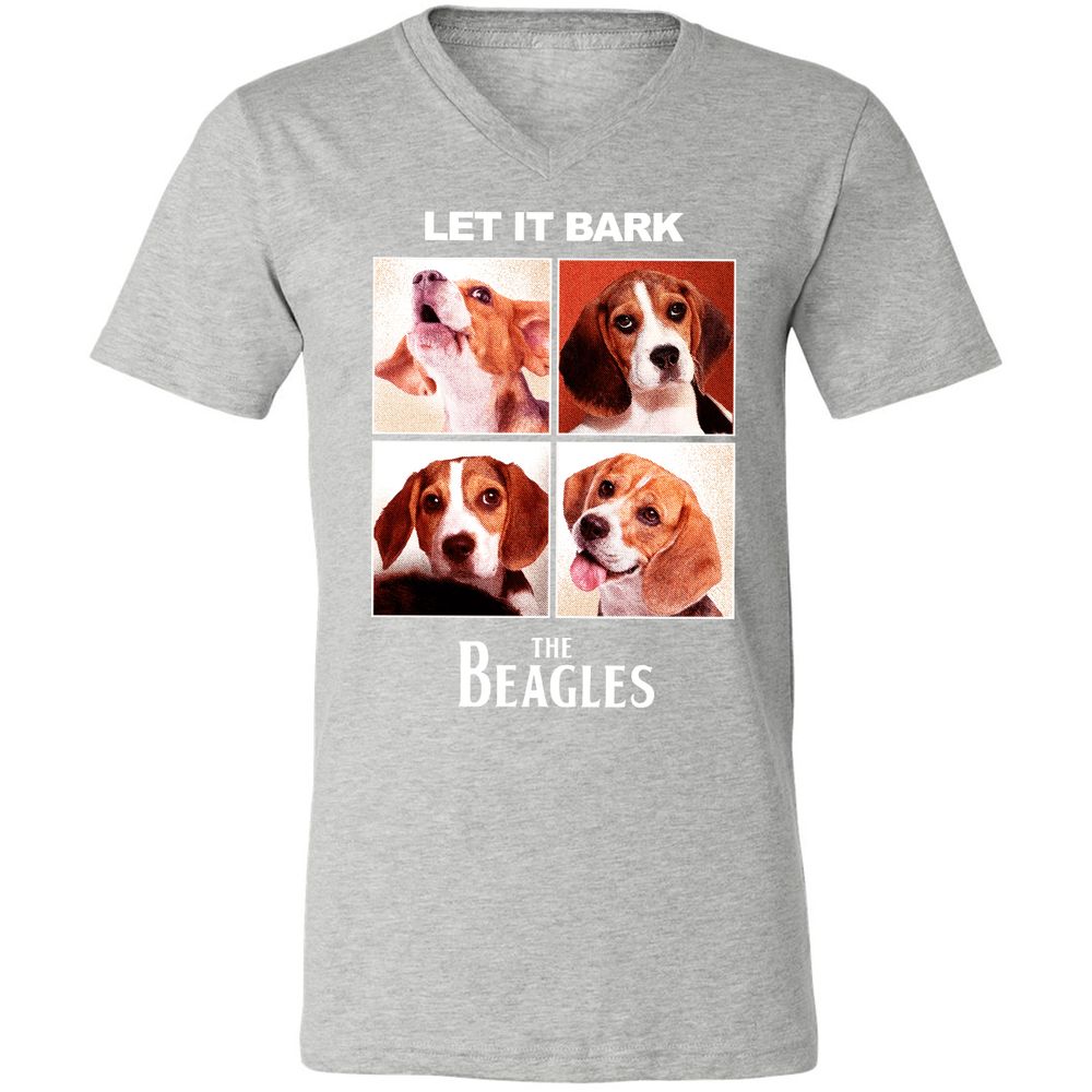 Unisex V-Neck T-Shirt - MFAV9ACB - Athletic Heather - 7