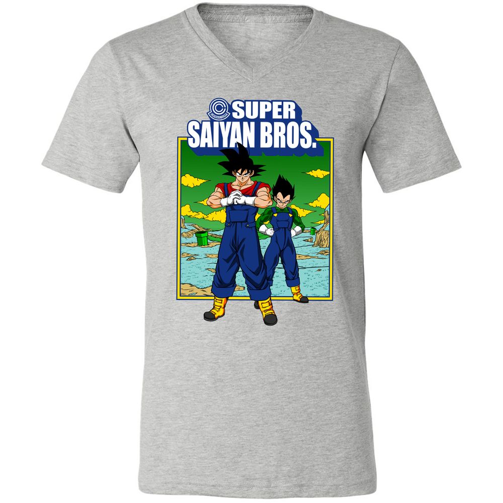 Unisex V-Neck T-Shirt - L17QRFBA - Athletic Heather - 7