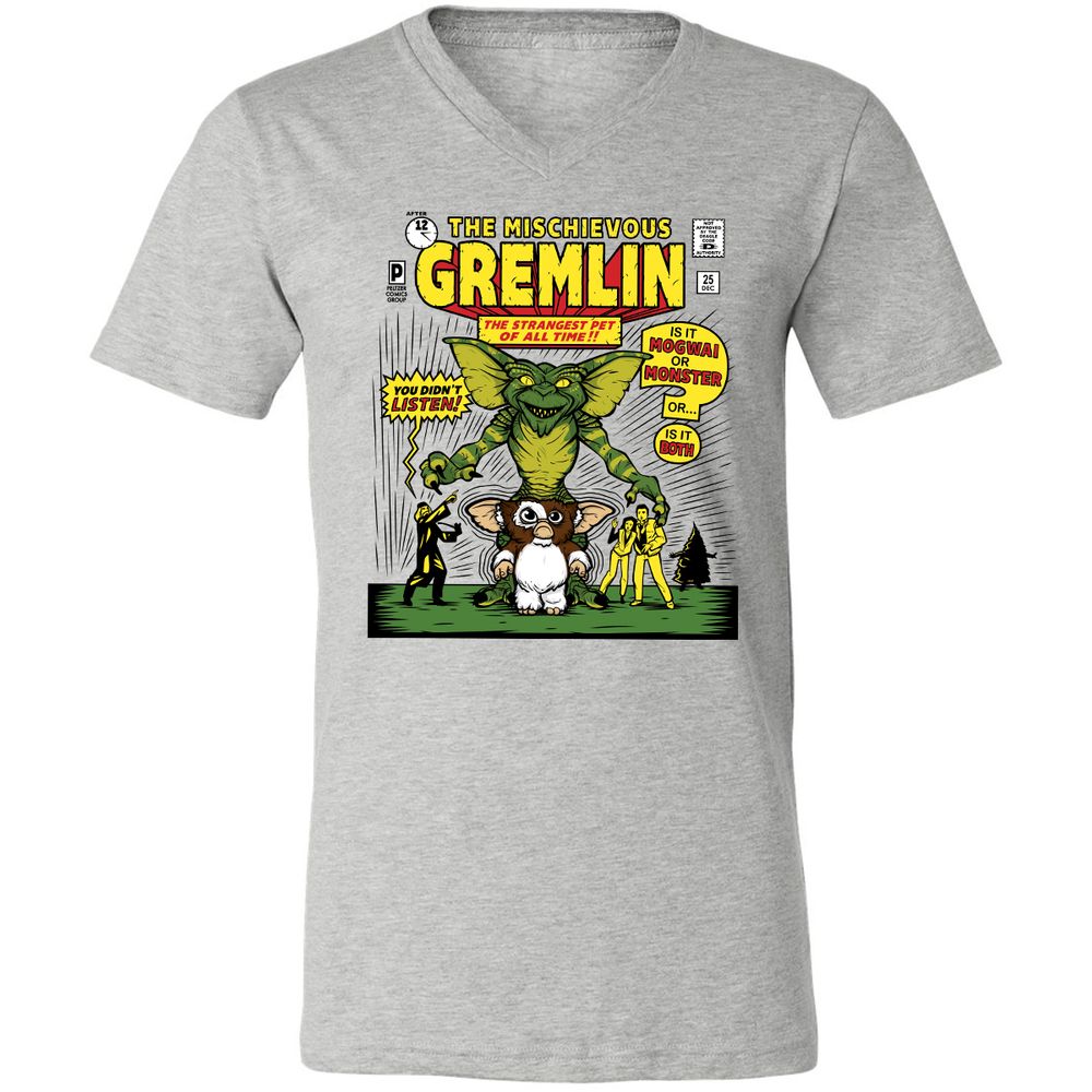 Unisex V-Neck T-Shirt - G3NK9S3V - Athletic Heather - 7