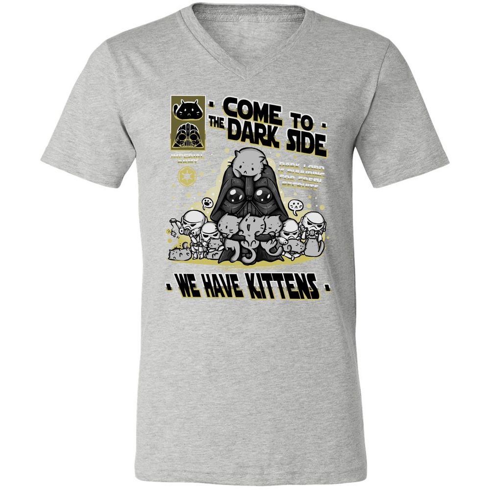 Unisex V-Neck T-Shirt - 8MREJQKL - Athletic Heather - 7