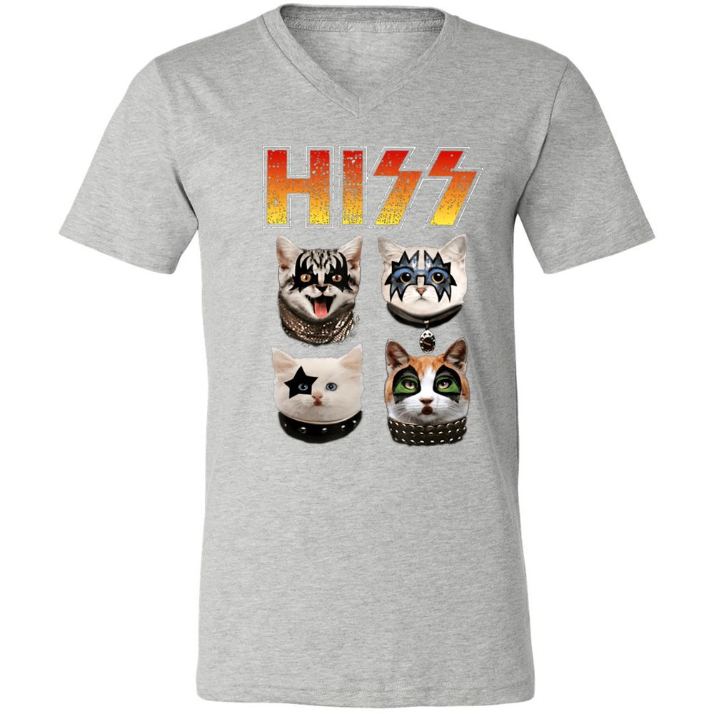 Unisex V-Neck T-Shirt - R5ND1WGL - Athletic Heather - 7