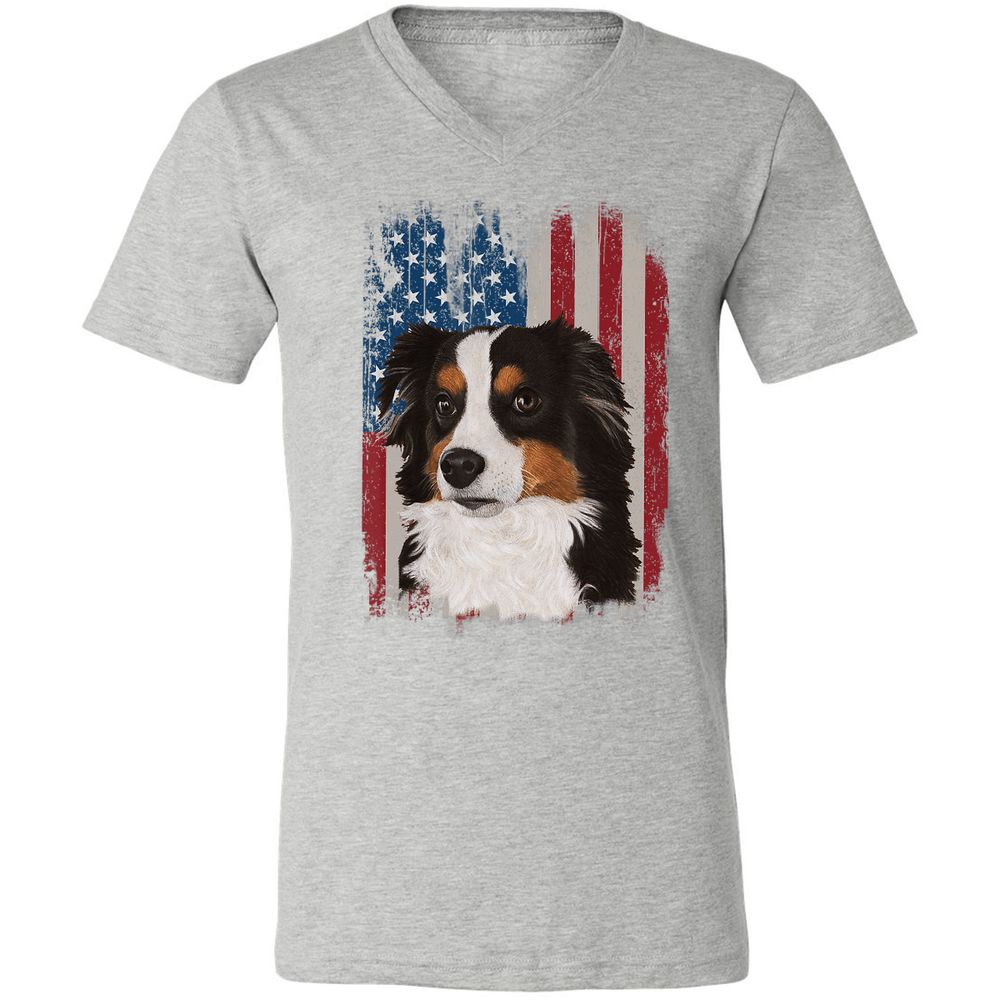 Unisex V-Neck T-Shirt - 1FRJDT65 - Athletic Heather - 7