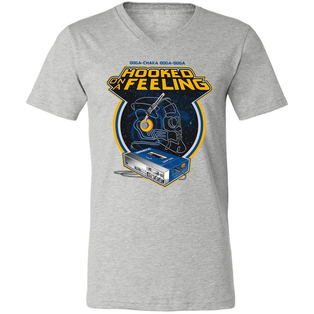 Unisex V-Neck T-Shirt - 5P16F5DF - Athletic Heather - 7