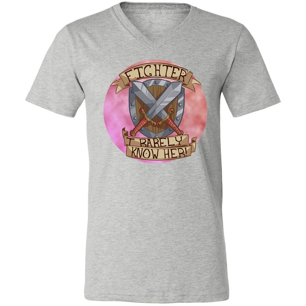 Unisex V-Neck T-Shirt - 51ZQAJCB - Athletic Heather - 7