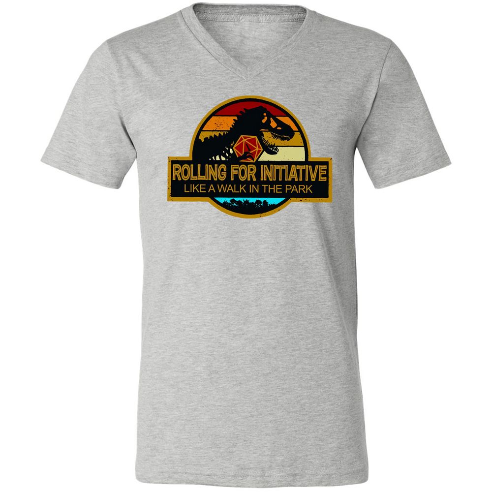 Unisex V-Neck T-Shirt - 4K5GHU14 - Athletic Heather - 7